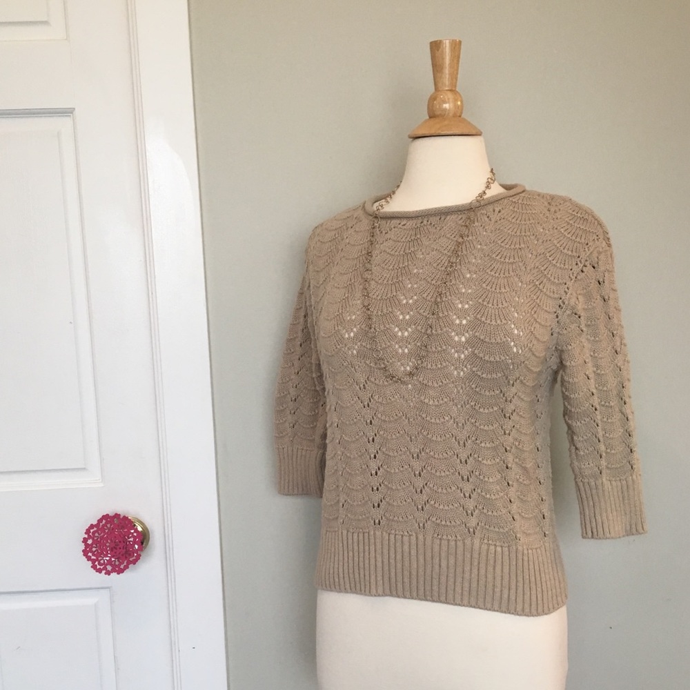 Sonoma beige sweater size petite large